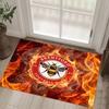 Brentford Football Design Crystal Velvet Carpet Cozy Non?Slip Printed Rug For Bedroom Living Room Entrance