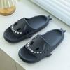 Fashion Home Shark Women's Sandals Cloud Cute Teddy Bear Slippers Woman Slides Slipper Casual Face Roman Beach Indoor House Summer 2024