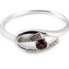Серебряное кольцо с гранатом 'Scarlett'