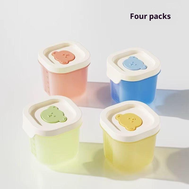 2/4/8Pcs Baby'S Small Complementary Food Box Steamed Cake Mold Ice Tray Baby'S Complementary Food Mini Box With Lid
