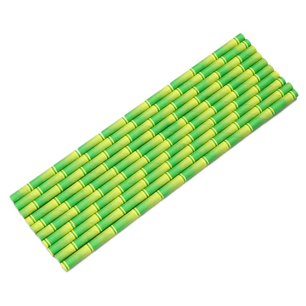 25pcs Reusable Wedding Cocktail Drink Drinking Tubes Paper Tubes Party Supplies Bamboo Straws