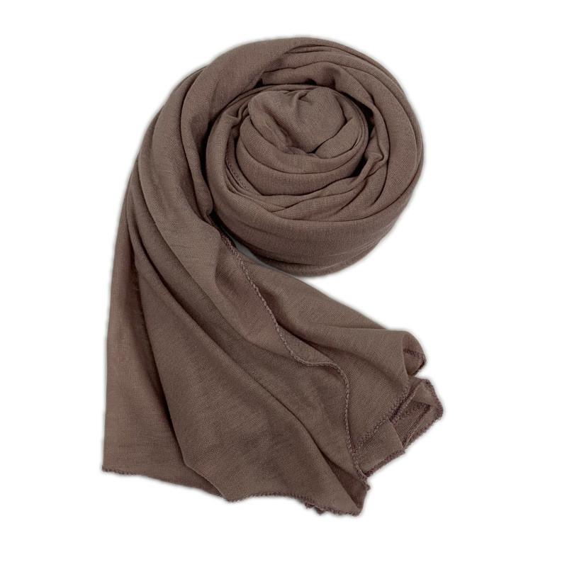 Женский однотонный хлопковый трикотажный шарф с пузырьками, хиджаб, однотонная повязка на голову, платки, женские мусульманские хиджабы, магазин