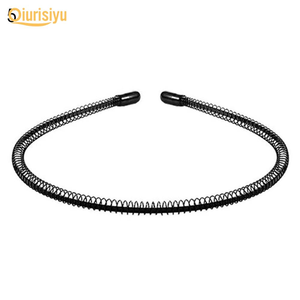 Мужская металлическая волнистая повязка на голову, заколки для волос, обруч для волос