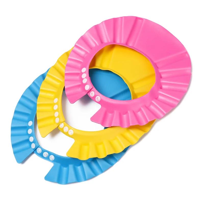 1 шт. Регулируемые шапочки для душа для младенцев, детская шапочка для шампуня, щиток для купания, водонепроницаемый козырек для защиты ушей и глаз, портативная детская шапочка для мытья волос