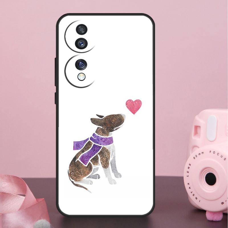 Чехол для собаки Английский Бультерьер для Honor Magic 6 Pro 5 Lite 50 70 90 Lite X7 X8 X9 X6a X7a X8a X9a X8b X9b Задняя крышка