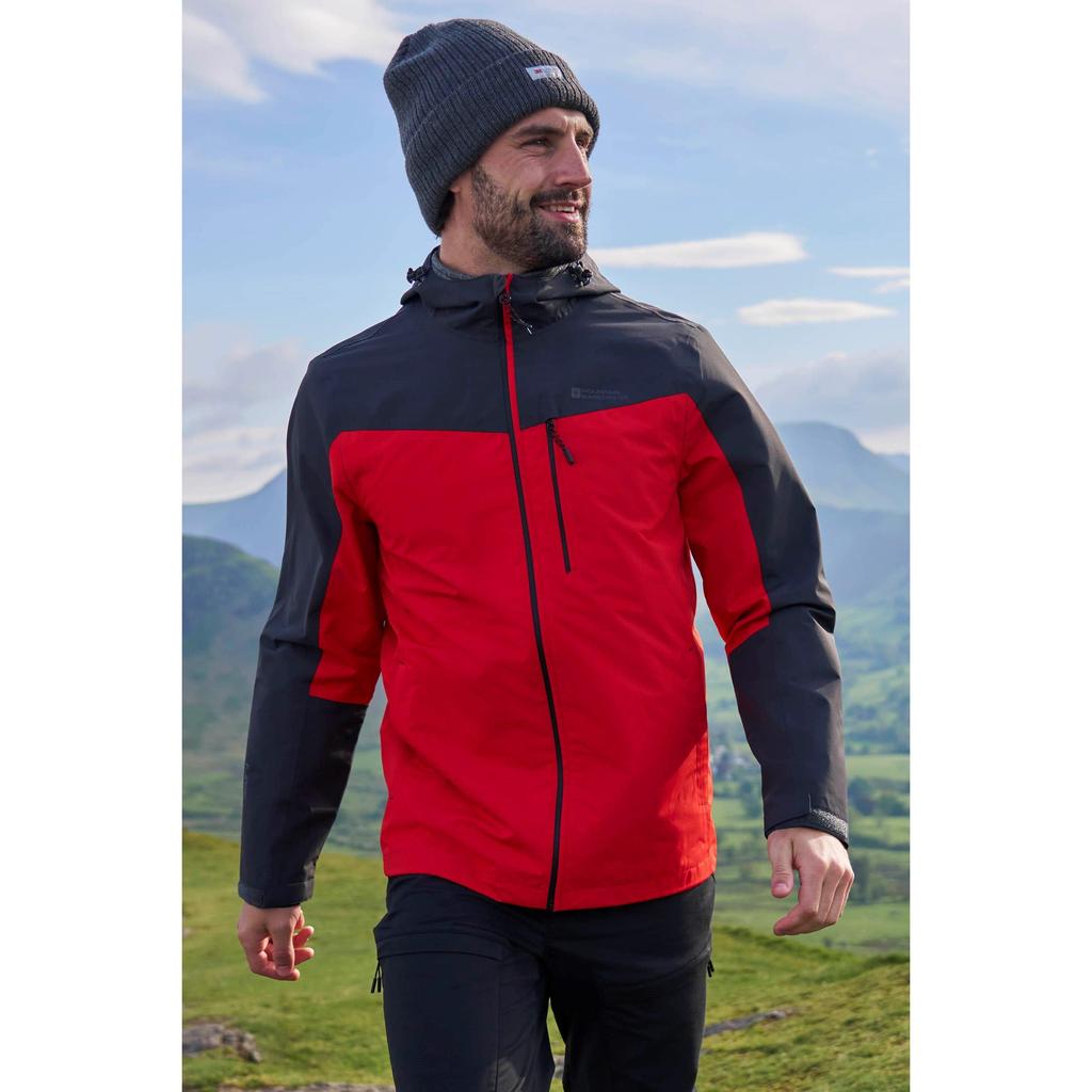 Mountain Warehouse Mens Brisk Extreme Colour Block Waterproof Jacket