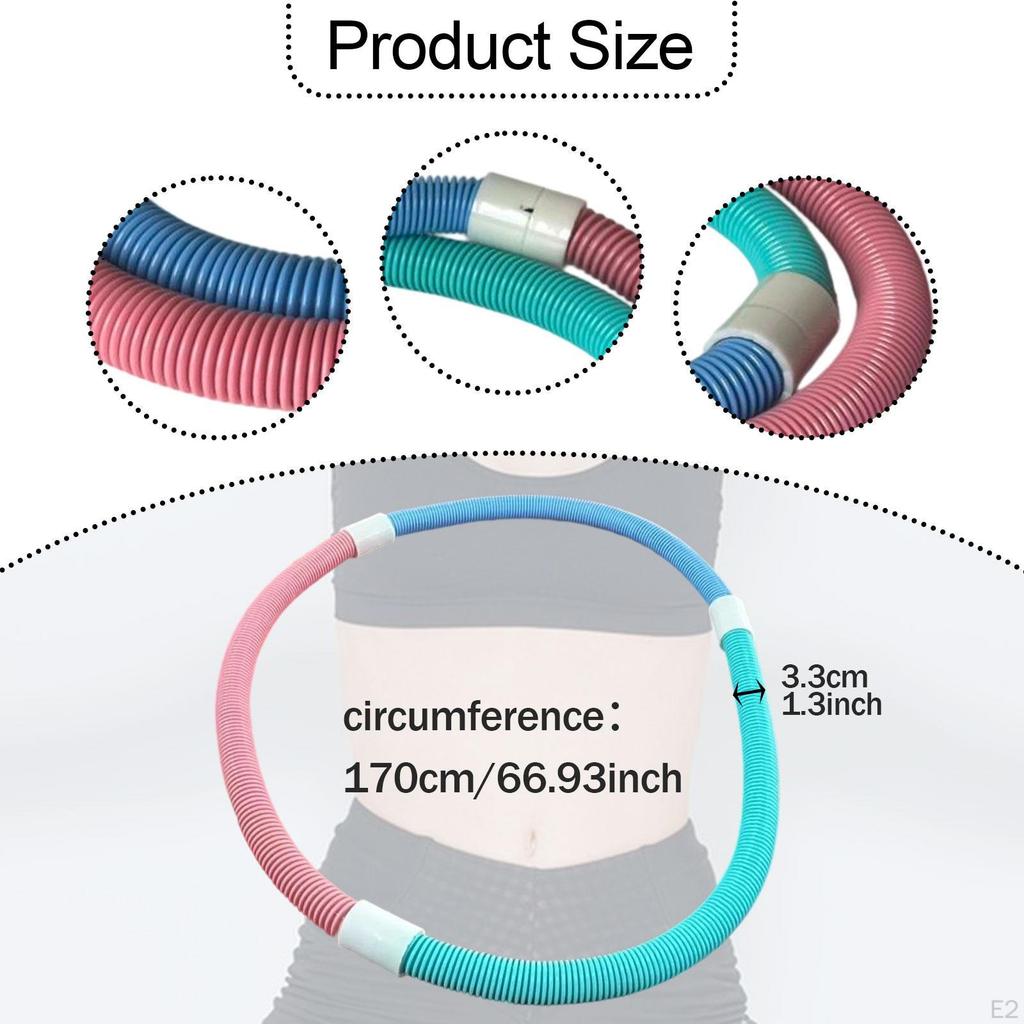 Утяжеленный фитнес-обруч Круги для живота Почувствуй комфорт Тренировка Складной Спорт Тренировка