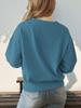 Autumn European & American Versatile Knit Heart Sweater - Women's Cute Round Neck Style