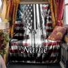 Veteran American Flag Heroes Sacrifice Blanketcustomize Your Name Lightweight Comfortable And Stylish Blanket For Travel Bed Home Chair Office Sofa