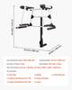 Hitch Mounted Ski & Snowboard Rack, Fits 50 mm Receiver, Carries up to 6 Pairs of Skis or 4 Snowboards, Hitch-Mounted Rack for Car with Key Lock,
