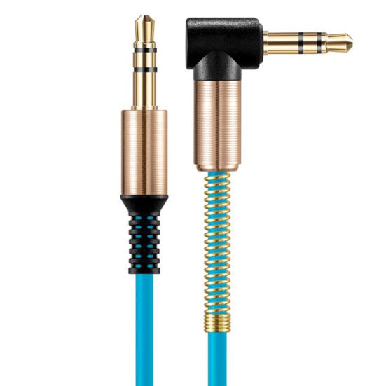 Аудиоадаптерный кабель 3,5 мм штекер прямой к угловому для телефона MP3 автомобильной колонки