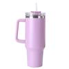40oz Straw Double-Layer Insulated Cup with Handle Sports Water Bottle Stainless Steel Vacuum Thermal Insulated Mug for Women Men