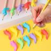 5/10/20 шт. Милые держатели для карандашей в форме рыбок, Детский эргономичный тренажер для письма, Инструмент для коррекции почерка, Мягкие силиконовые держатели для ручек