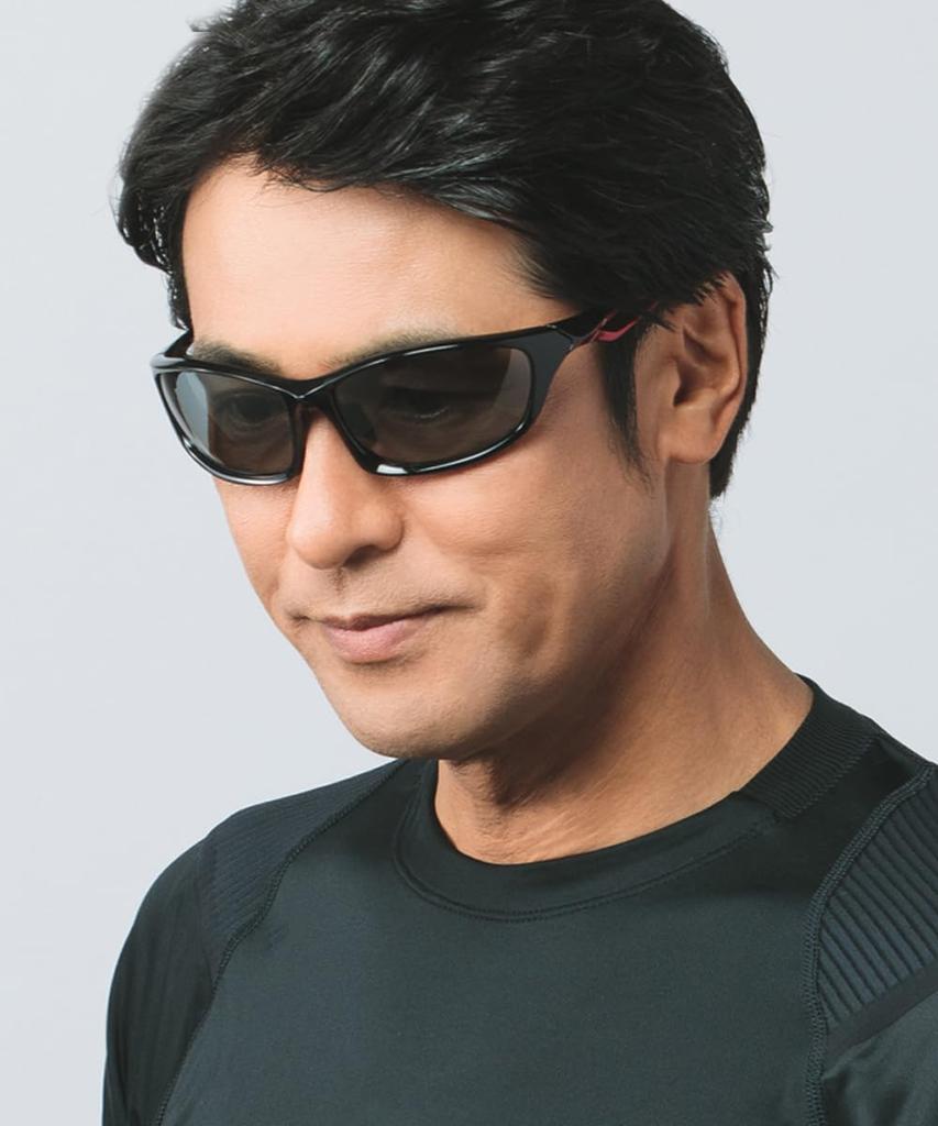 Поляризационные фотохромные солнцезащитные очки для поляризованного спорта UV [A-FIT] Мужские, Солнцезащитные очки, Защита, UV400, Черный/Красный, AF-S203HTN-C3