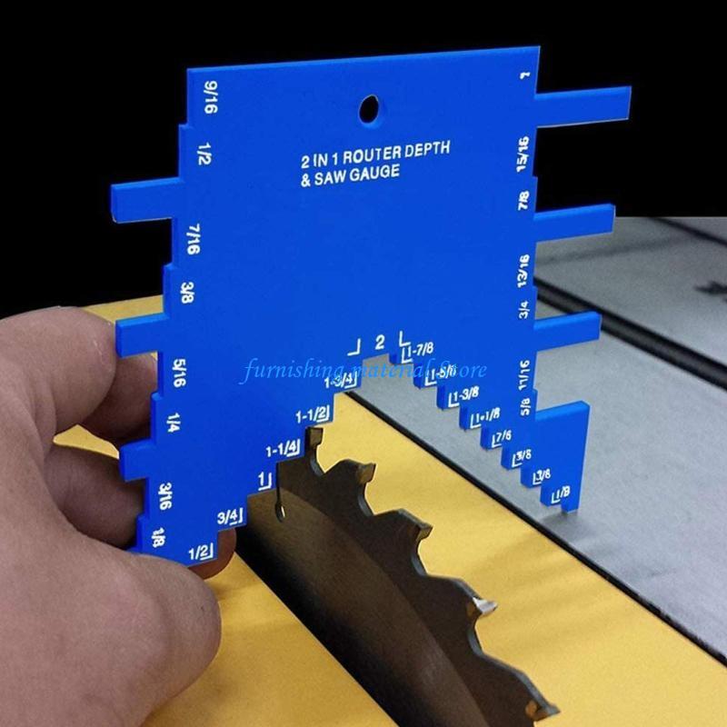 Y5GD Depth Gauge 2 In 1 Aluminium Alloy Step High Ruler Woodworking