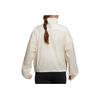 Adidas Винтажная спортивная куртка на молнии для женщин, кремовая HA3639