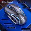 Wired Gaming Mouse With Led Backlit Adjustable 3200 Dpi  Game Usb Wired Mice For Laptop Computer Portable Gamer Mouse
