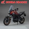 1:12 Honda Cbr1000 Cb400x Сплавная Модель Литая Модель Мотоцикл Игрушки Автомобиль Поворот Переднего Колеса Звук Свет Миниатюрный Мотоцикл Подарки для Мальчиков