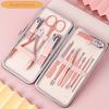 Набор для ухода за ногтями 2025: Набор для маникюра из 14 предметов с кусачками для ногтей, ножницами и иглой для удаления черных точек