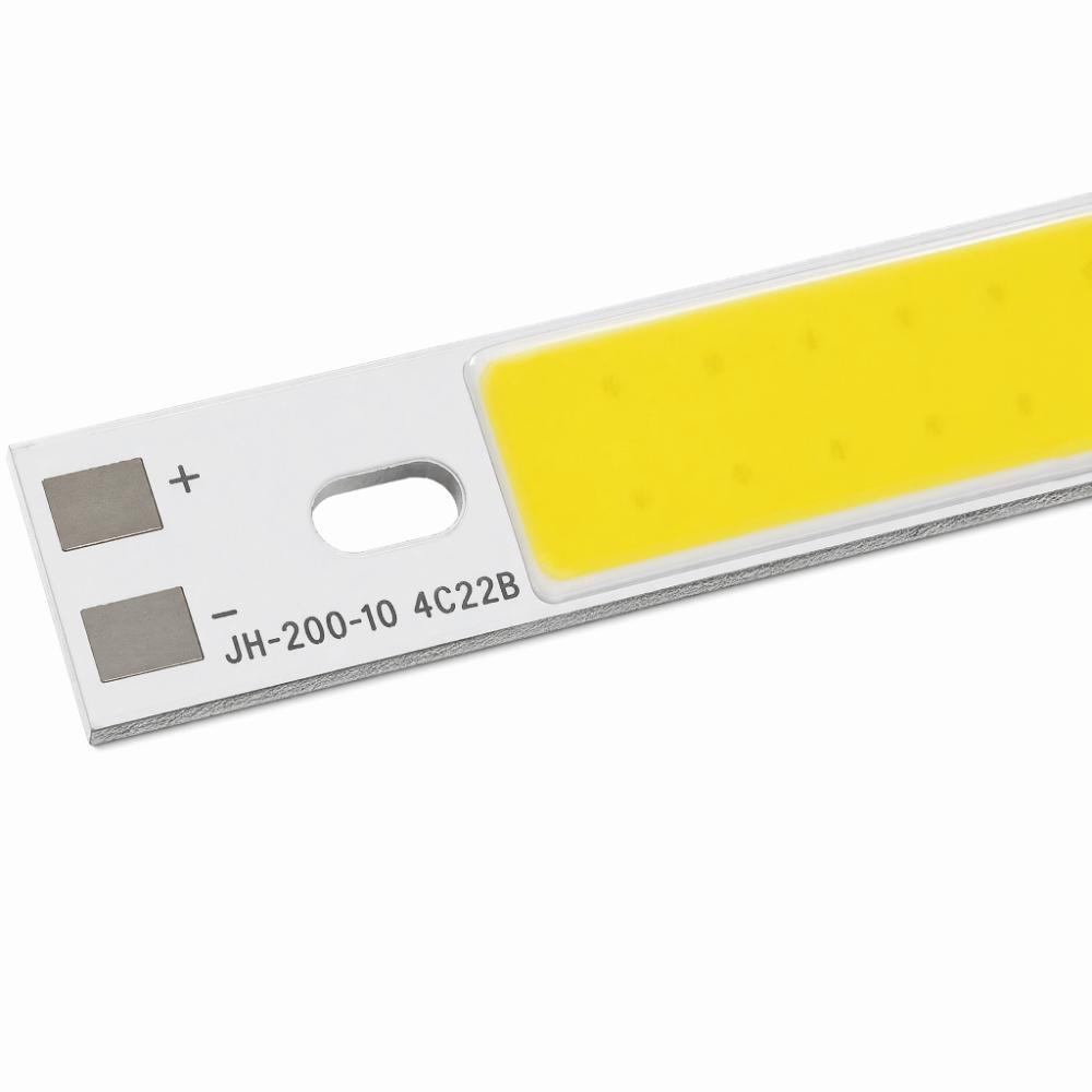 2PCS 12-14V COB LED Light Chip 10W LED Light Board Strip Shape Light Source  Recessed Lighting