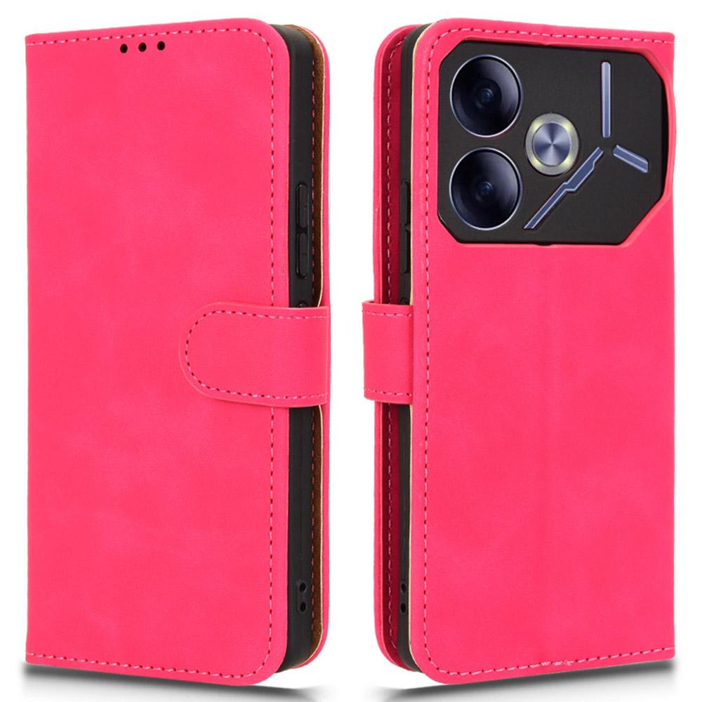 Для TECNO Pova 6 4G чехол PU кожаный чехол-книжка-кошелек для телефона