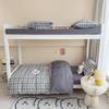 Sleep Grid (Student Season) Class A All Cotton Color Knitted and Washed Cotton Student Dormitory 3-Piece Set