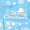 Christmas Window Stickers 9 Pieces Reusable Static Holiday Window Clings Christmas Decorations For Mirror Door Bathroom Bedroom