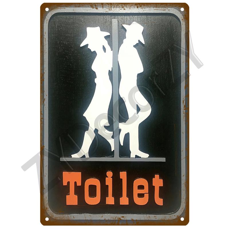 WC туалетная жестяная вывеска плакат винтажные настенные постеры металлический знак декоративная настенная тарелка кухонная табличка металлический винтажный декор аксессуары