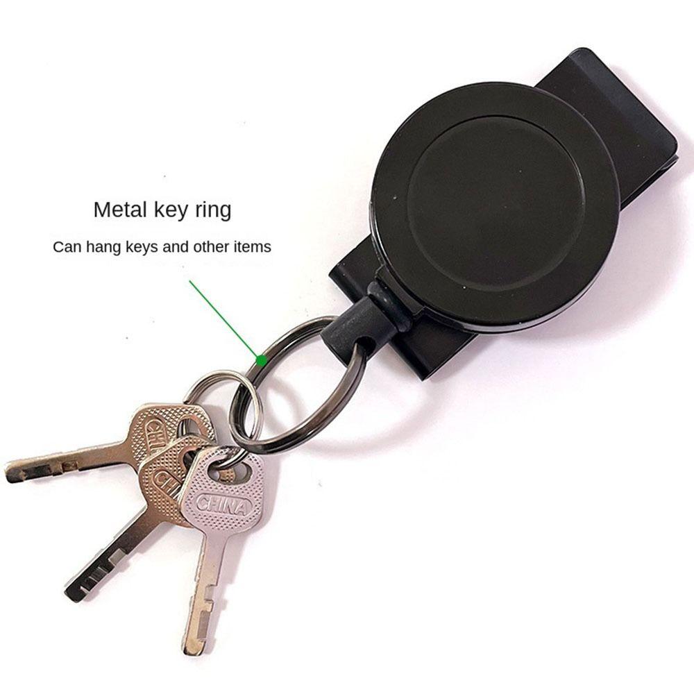 Telescopic Key Holder Key Holder Buckle Telescopic Key Rope Badge Keychain Wire Rope Keychain