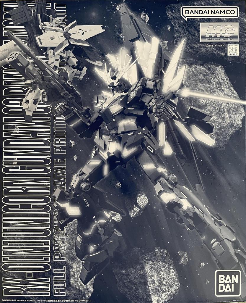 Bandai MG UNICOEN Gundam 02 Banshee Norn Полный Психофрейм Прототип Мобильный Доспех 1/100 RX-0[N]