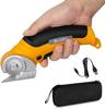 VLOXO Electric Rechargeable Electric Cordless Cutting Machine with Stainless Steel Blade for and More Cutter, Scissors, Cardboard, Fabric, Leather,