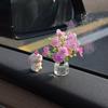 Mini Jasmine Vase Micro Landscape Dollhouse Flower Vase  Car Accessories