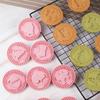 9Pcs/set 3D Christmas Cookie Mold DIY Cookie Press Baking Embosser Circular Mold New Year Party Decor Baking Tools