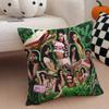 Kpop Style Y2K Hot Girl Style K-Katseye Girl Group Pillowcase Soft Silky Fabric Invisible Zipper Cushion Cover Perfect Fan Gift