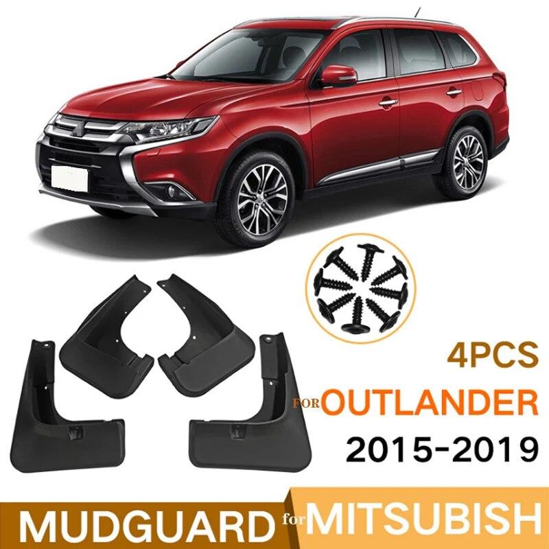 Auto Mud Flaps Kit for Mitsubishi Outlander 2015- 2018 Mud Fender Splash Guard Front and Rear 4-PC Set Car Stylin