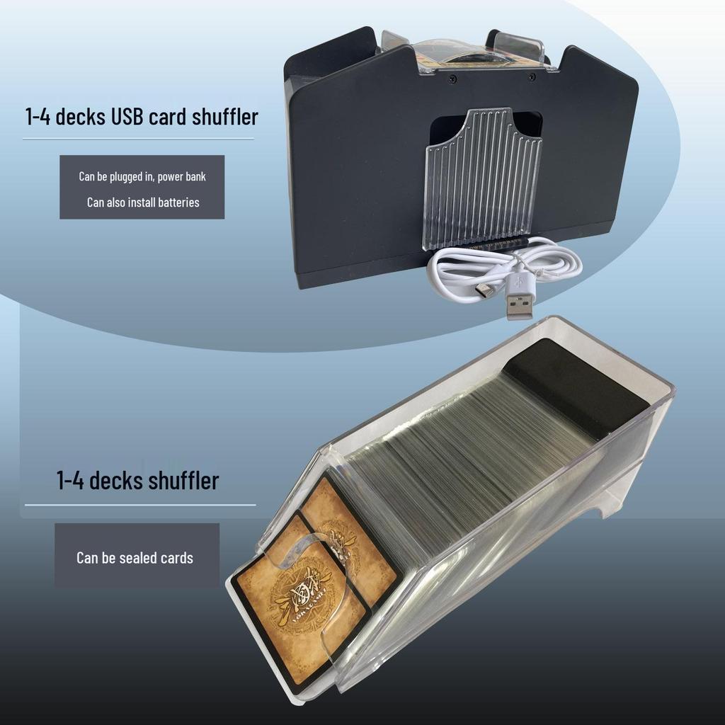 2025 Fully Automatic Poker Shuffling Machine - Texas Hold'em & Three Kingdoms Dealer Shuffler