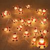 1pc 20 LED Santa Claus String Light, Santa Claus Bell String Lights, Copper Wire Light, For Christmas Halloween Decoration