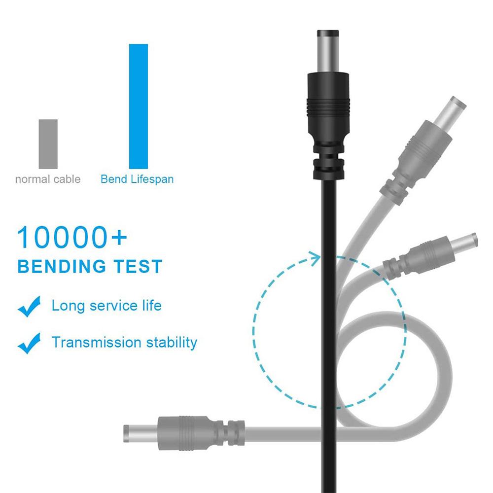 USB to DC Boost Cable, 5.5x2.1mm Jack Power Cord, 5V Power Adapter Wire for WiFi Router Modem Camera Speaker Cooling Fan