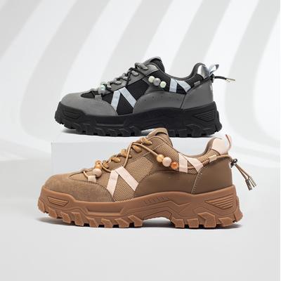 Толстоподошвенные увеличивающие рост немецкие тренировочные туфли женские 2025 осень обувь Майяр дышащие повседневные мягкоподошвенные расшитые спортивные туфли женская обувь