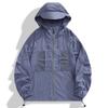 Unisex UV Protection Hooded Fishing Jacket - Summer Antibacterial Loose Fit Plus Size