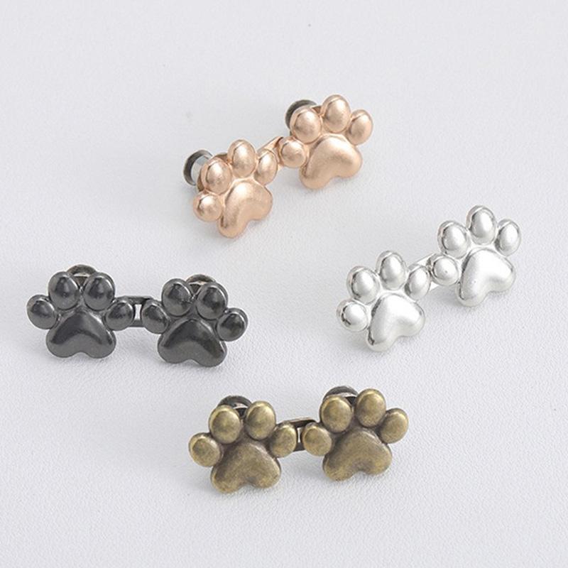 Cute Cat Claw Tighten Waist Buckle Metal Brooches Pins Clip Adjustable Snap Button Jeans Buttons Detachable Clothing Accessories