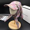 New fashionable retro smudge headscarf hat women's summer personality versatile strap cap shade baseball cap