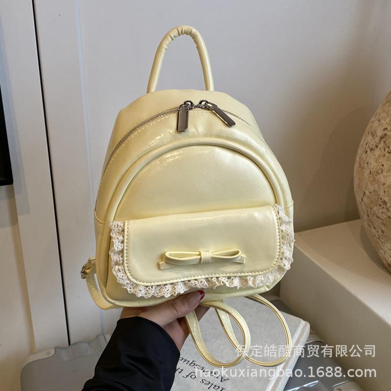 Рюкзак Женский Модный Нишевый Дизайн Чувство Повседневный Корейская Версия Школьная Сумка Уличный Тренд Текстура Легкий Дорожный Маленький Рюкзак