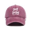 Trendy versatile hip hop letter printing washed old soft top sunshade baseball cap unisex baseball cap