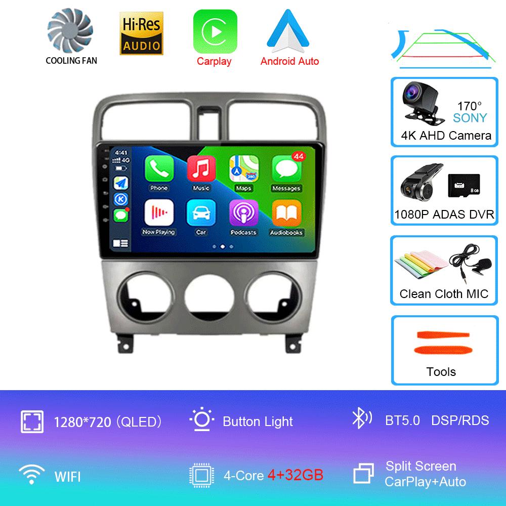 Для Subaru Forester SG 2004 - 2008 Автомобильное радио Android 14 Carplay Навигация GPS Мультимедийный проигрыватель 5GWiFi+4G стерео 2 DIN BT Авто