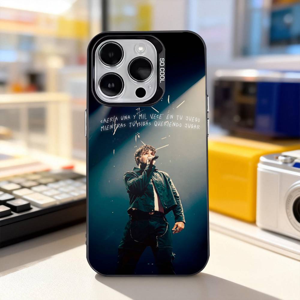 Q-Quevedo ДОБРОЙ НОЧИ Крутой Чехол Для Телефона Для iPhone 11,12,13,14,15,16,17,Pro,Max,Plus,E,Air,Mini IMD Матовый Черный