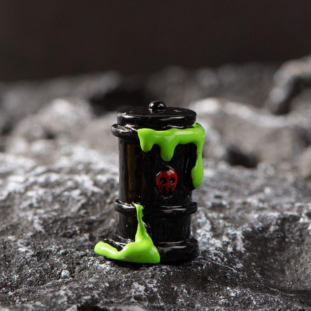 3D Halloween Pumpkin Skeleton Figurines Cartoon Miniatures Ghost Ornaments Home Decor