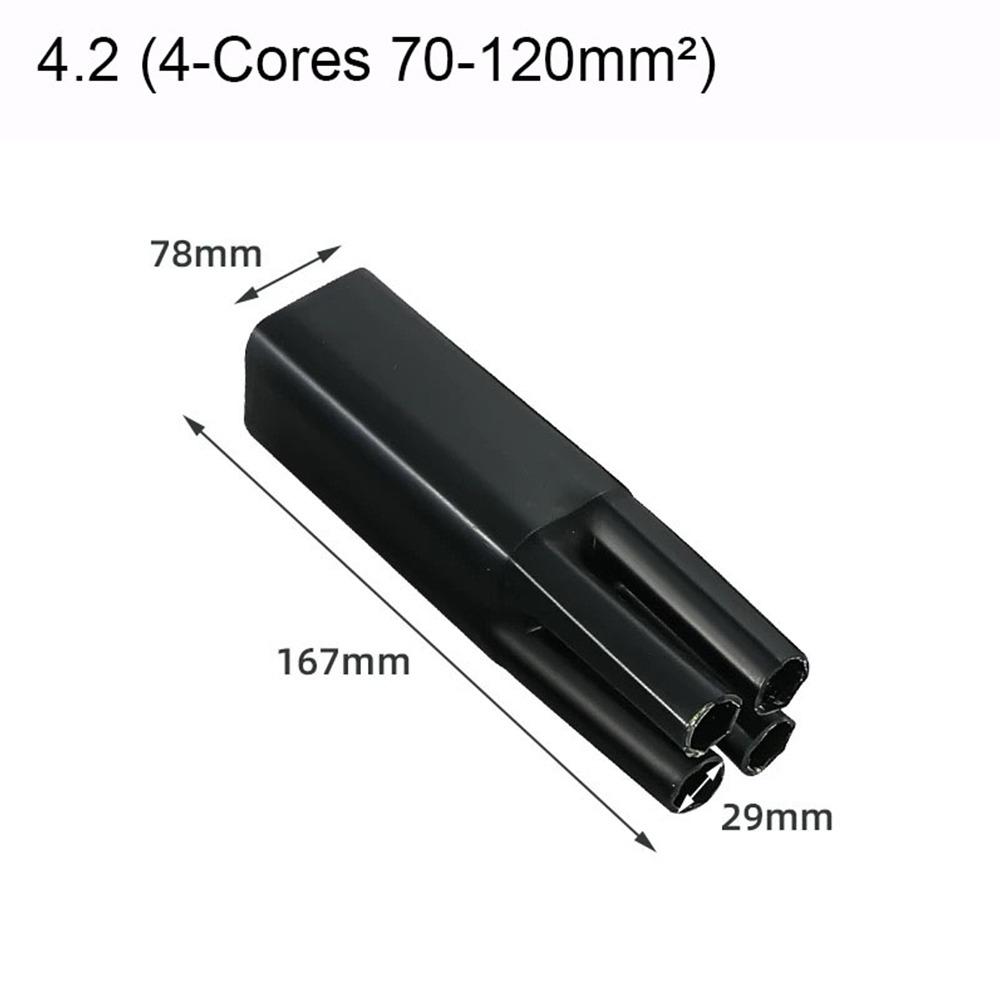 Новая 2/3/4/5/жильная термоусадочная трубка Водонепроницаемая с клеем Изоляционная гильза Черный Разделитель ответвлений