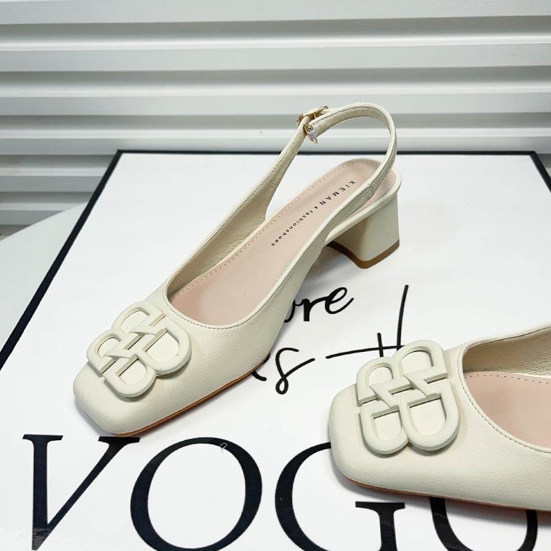 B модная сумка, туфли-лодочки на высоком каблуке, женские весенне-летние новые туфли с квадратным носком, толстым каблуком и одинарным ремешком