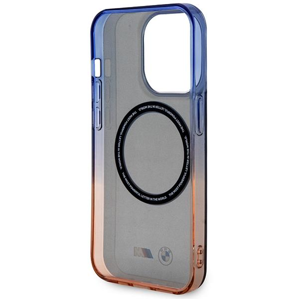 Etui do iPhone 14 Pro BMW Gradient Bumper MagSafe Szare